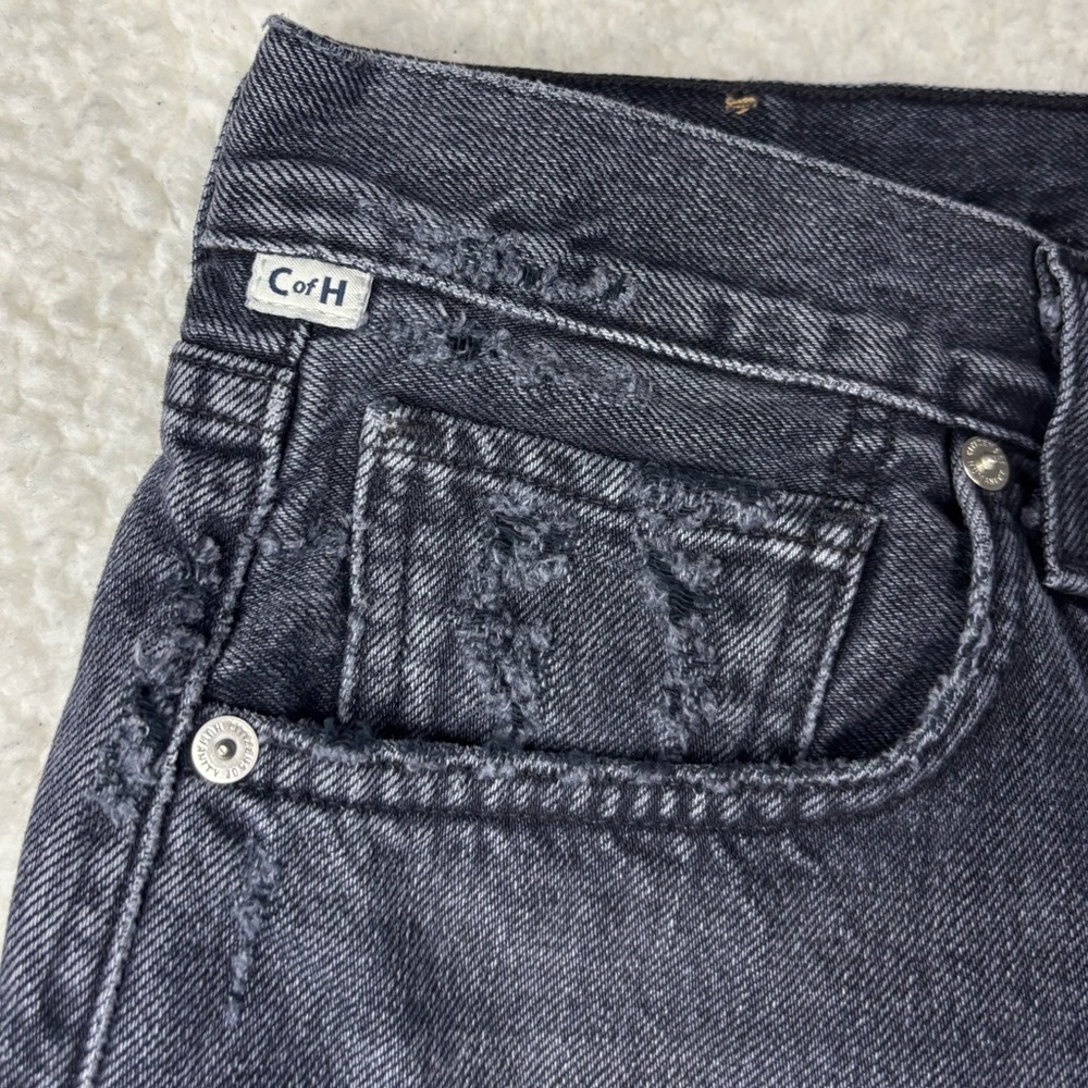 Citizens of Humanity Women Black Wash Ambrosio Bermuda Shorts - Picture 4 of 13